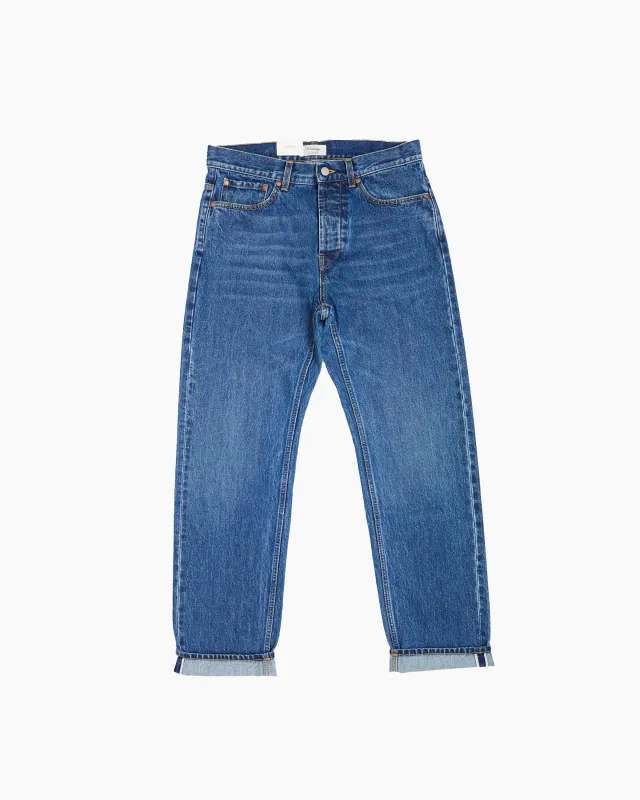 Blue Washed Selvedge Jean made by John Simons