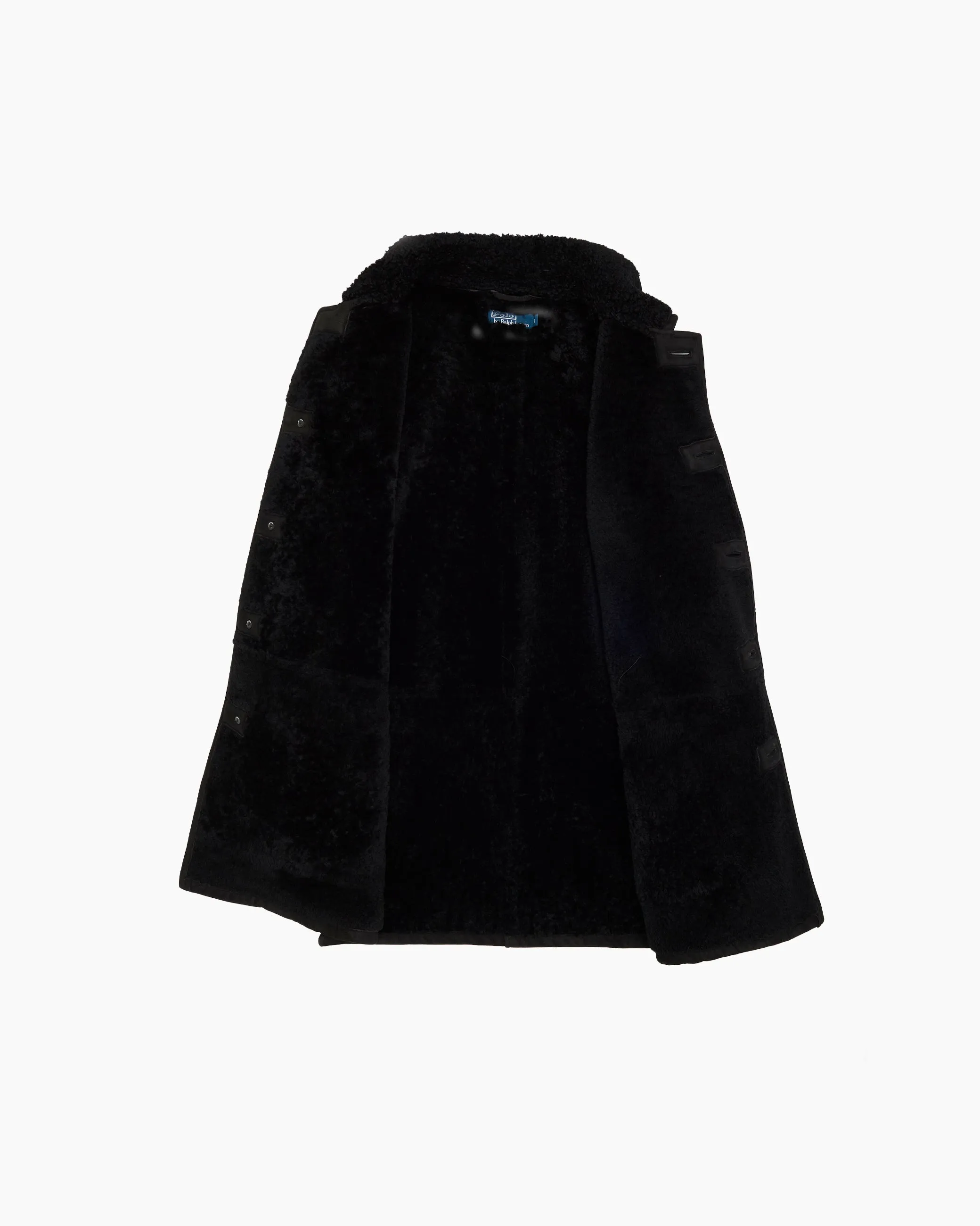 Vintage Ralph Lauren Black Sheepskin Coat sold by John Simons product image thumbnail 4