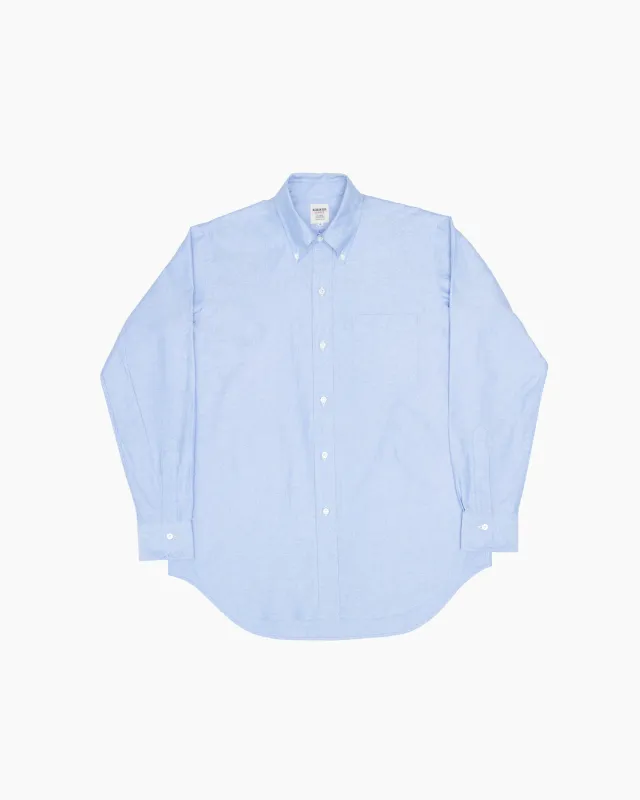 Blue Ametora Button-Down Selvedge Oxford Shirt made by John Simons