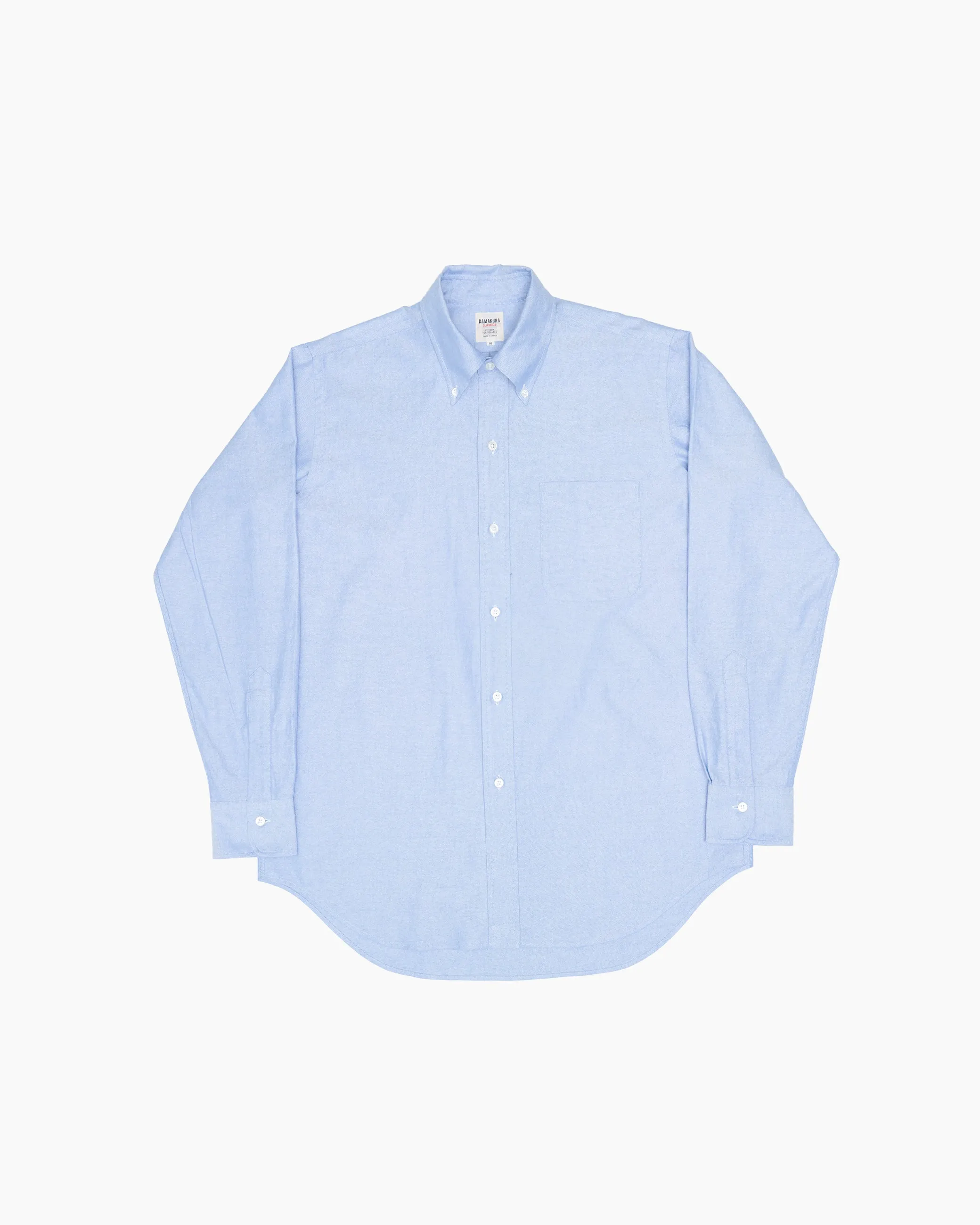 Blue Ametora Button-Down Selvedge Oxford Shirt sold by John Simons