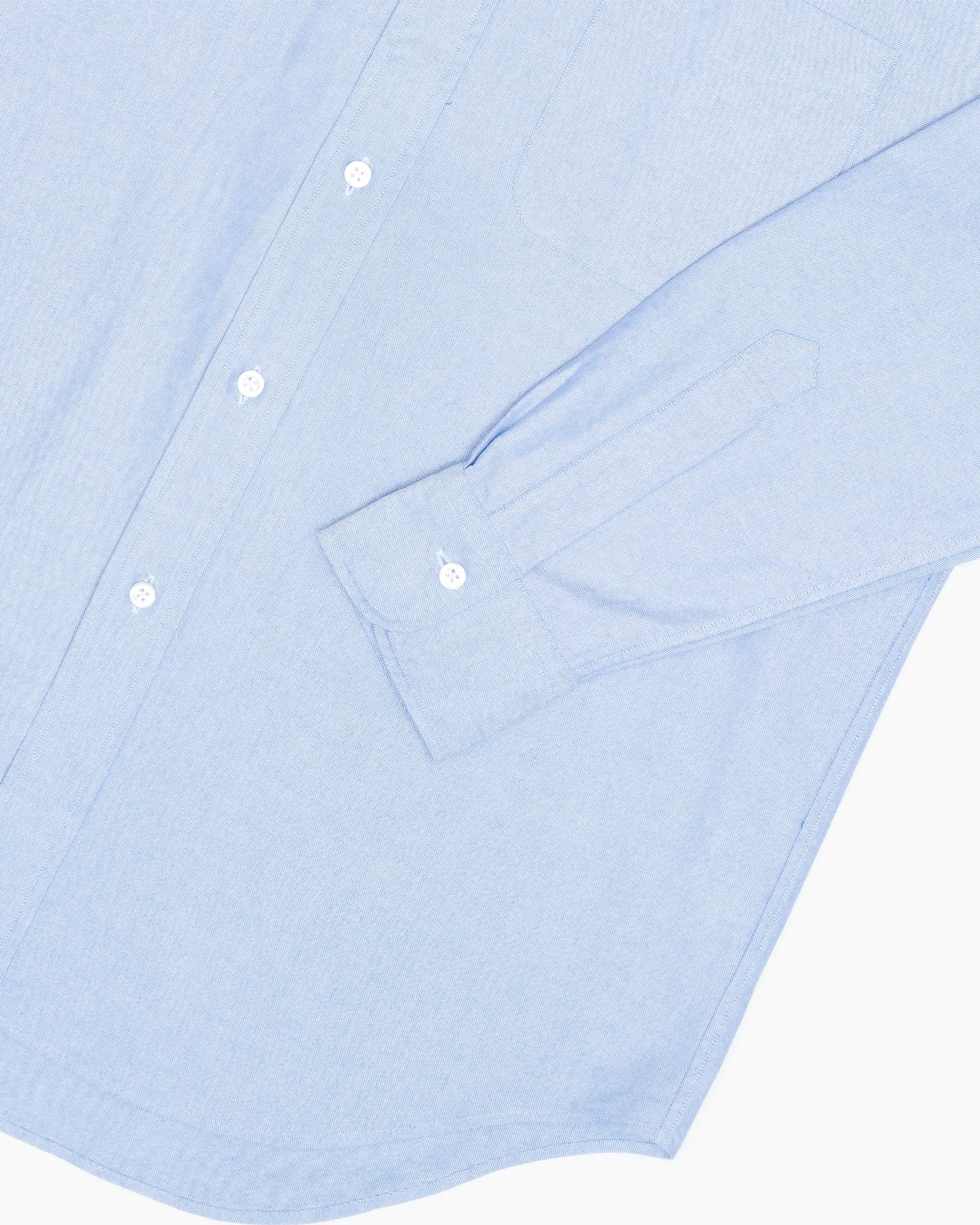 Blue Ametora Button-Down Selvedge Oxford Shirt sold by John Simons product image thumbnail 3