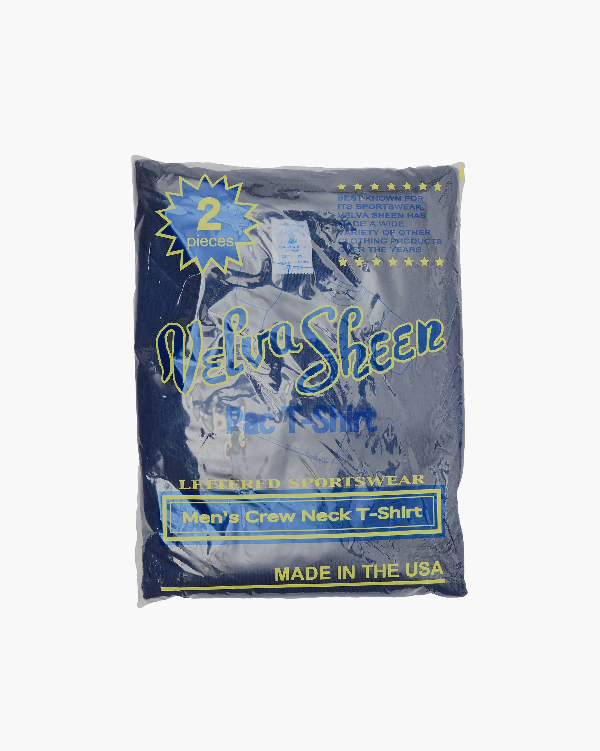 Navy Short Sleeve Crew Neck T-Shirt (2-Pack) sold by John Simons