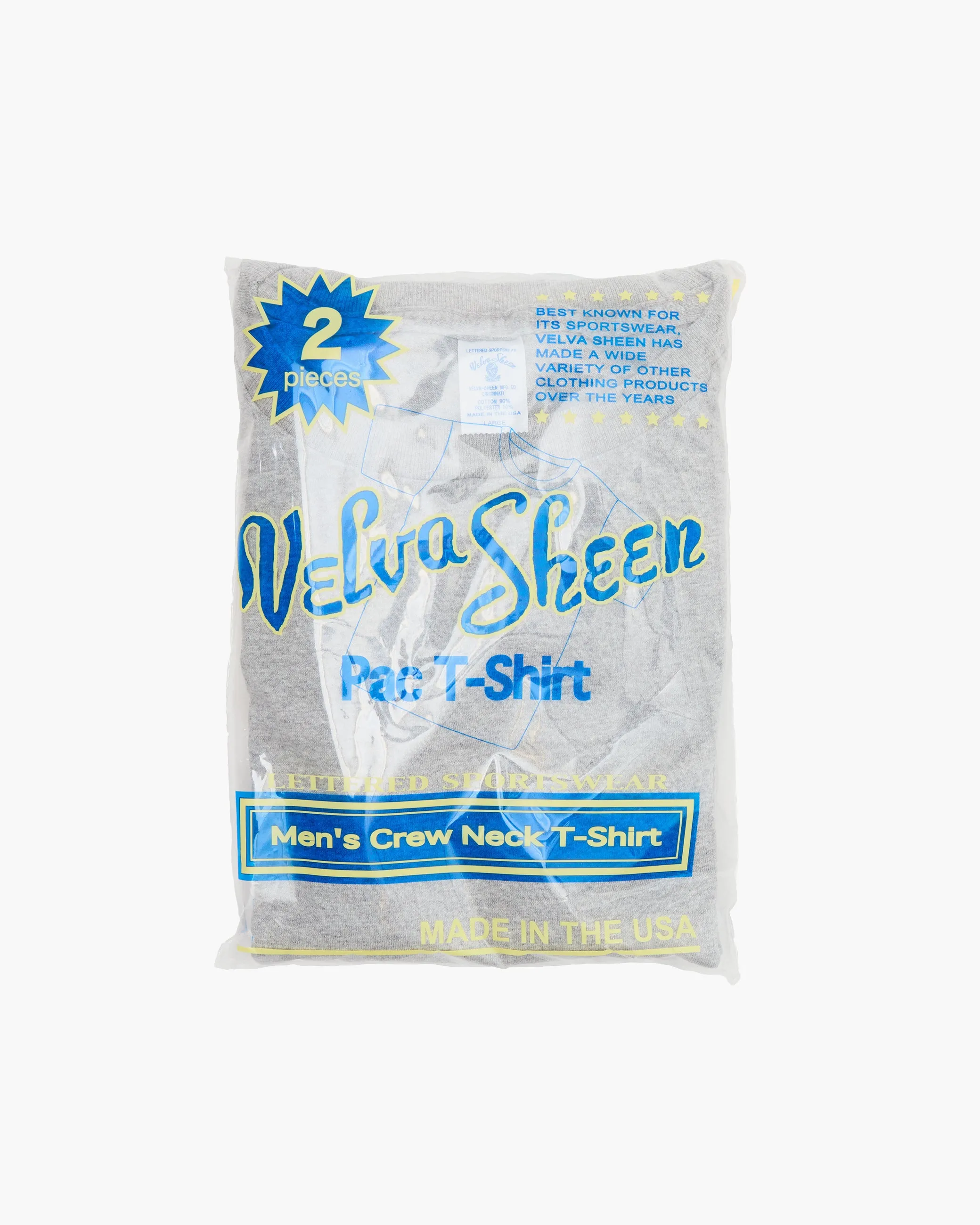 Grey Short Sleeve Crew Neck T-Shirt (2-Pack) sold by John Simons