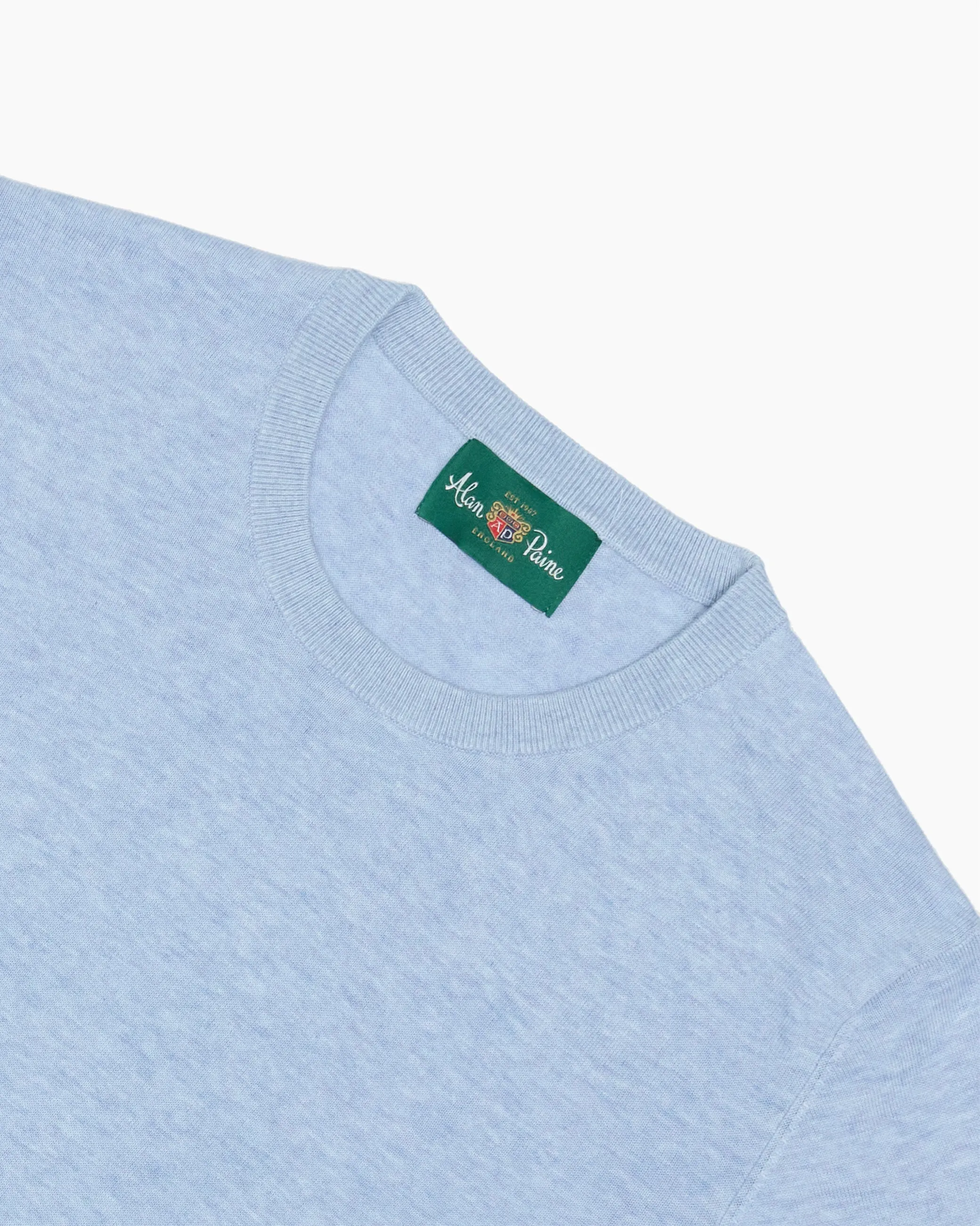 Steel Blue Mix Fairbourne Short Sleeve Crew Neck sold by John Simons product image thumbnail 2