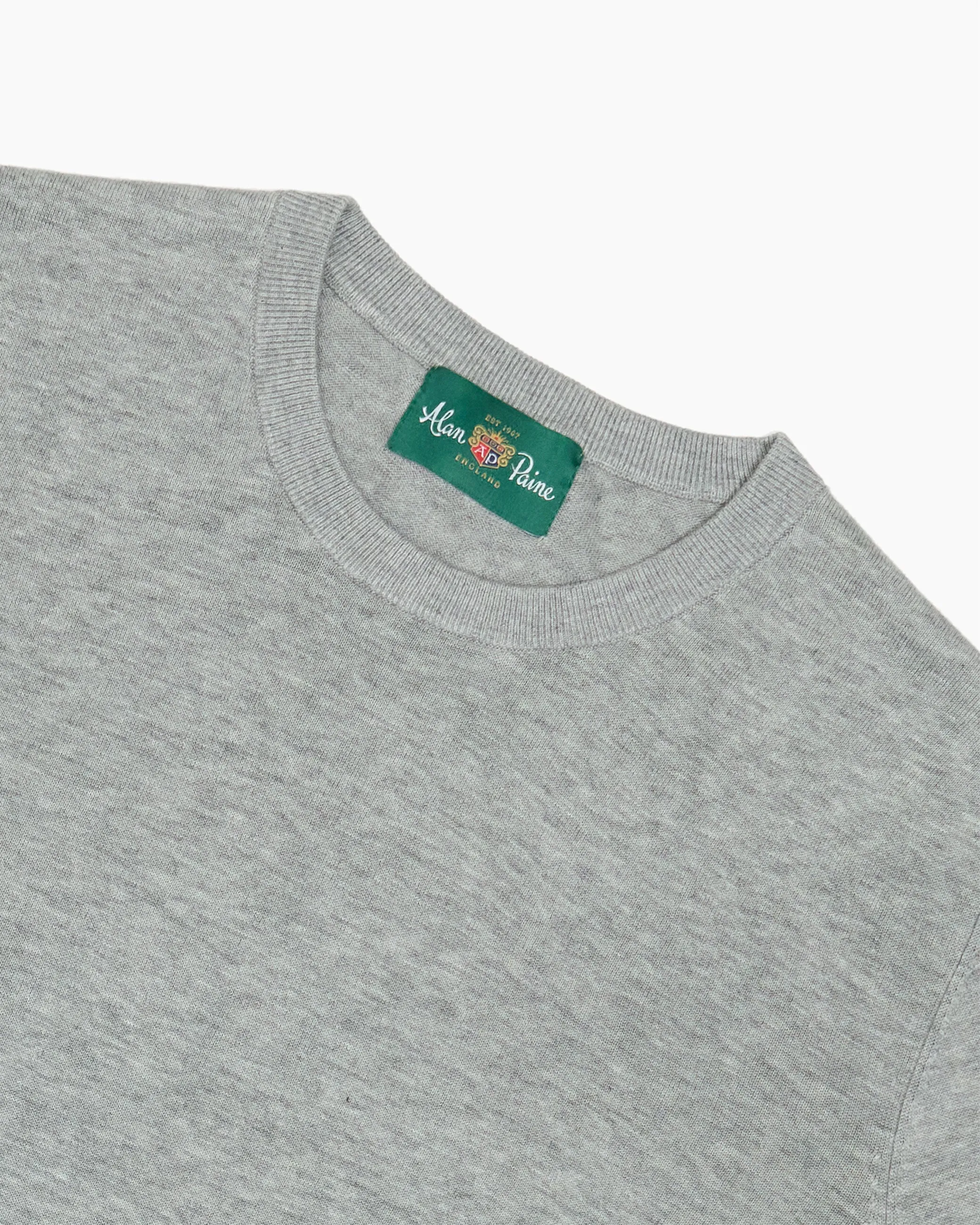 Light Grey Mix Fairbourne Short Sleeve Crew Neck sold by John Simons product image thumbnail 2