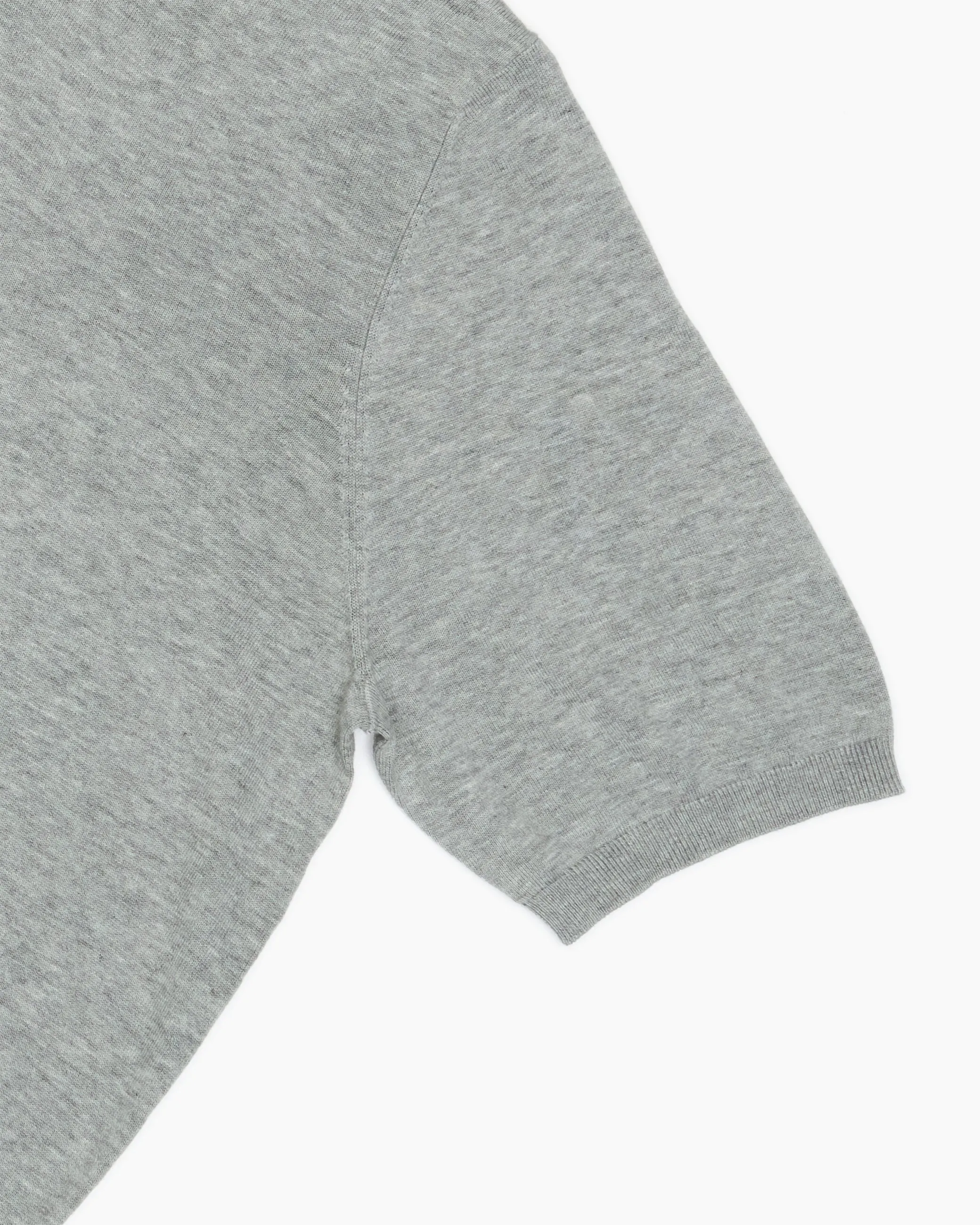 Light Grey Mix Fairbourne Short Sleeve Crew Neck sold by John Simons product image thumbnail 4