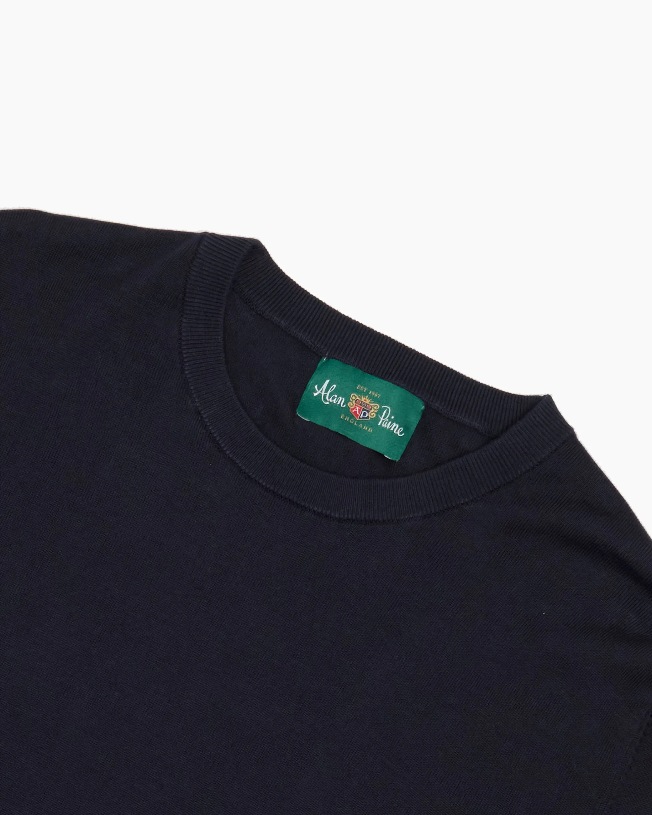 Dark Navy Fairbourne Short Sleeve Crew Neck sold by John Simons product image thumbnail 2