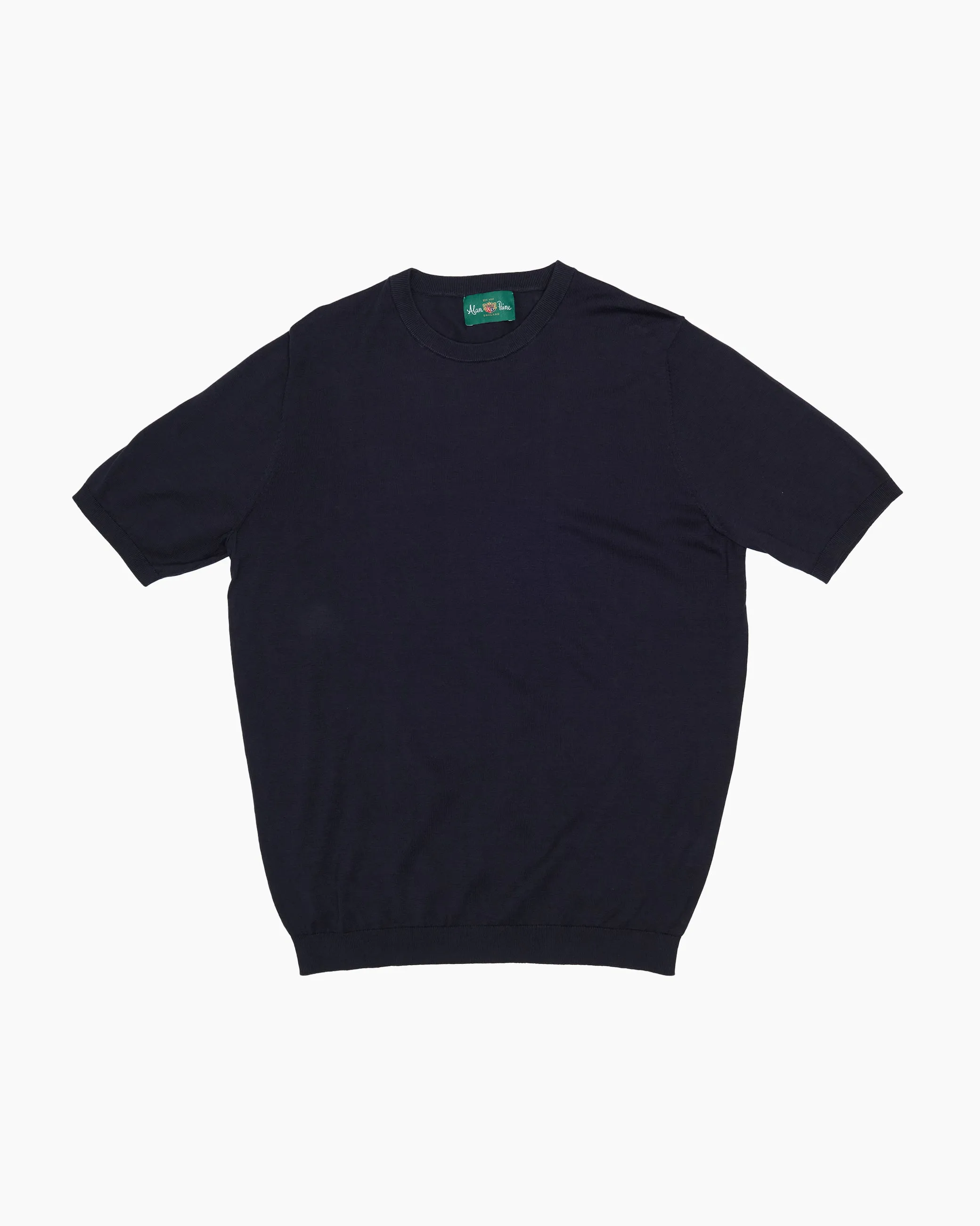 Dark Navy Fairbourne Short Sleeve Crew Neck sold by John Simons