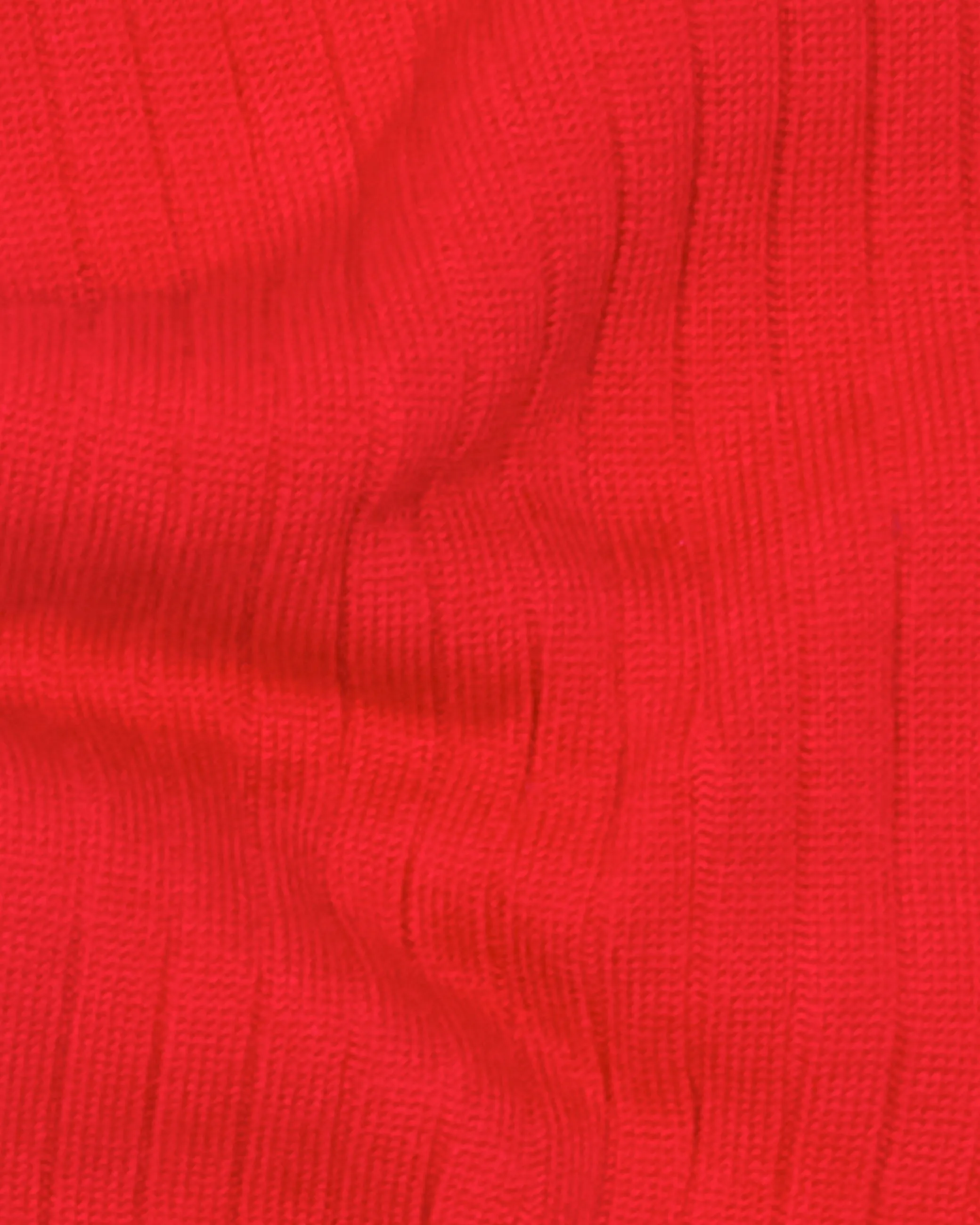 Red Long Ribbed Cotton Sock sold by John Simons product image thumbnail 2