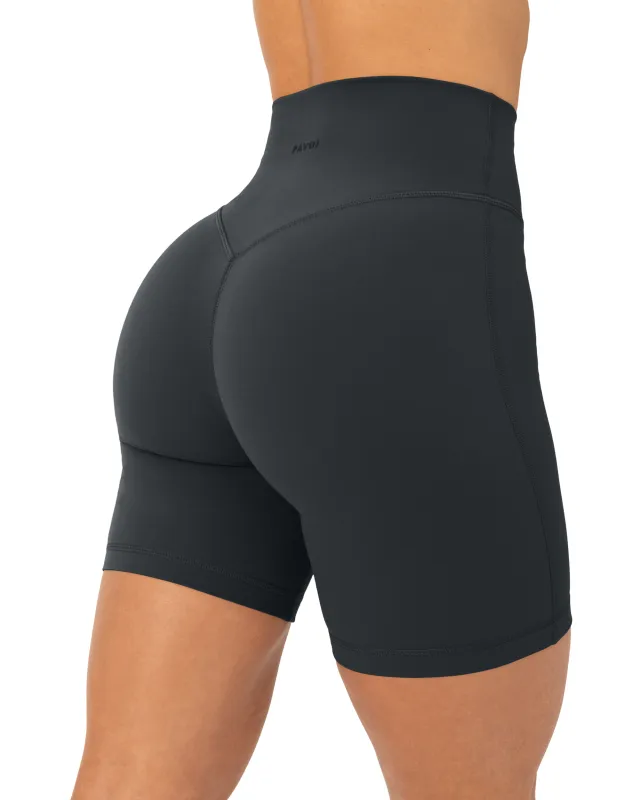 FlexFlow Butt Lifting High-Waisted 6" Biker Shorts sold by PAVOI