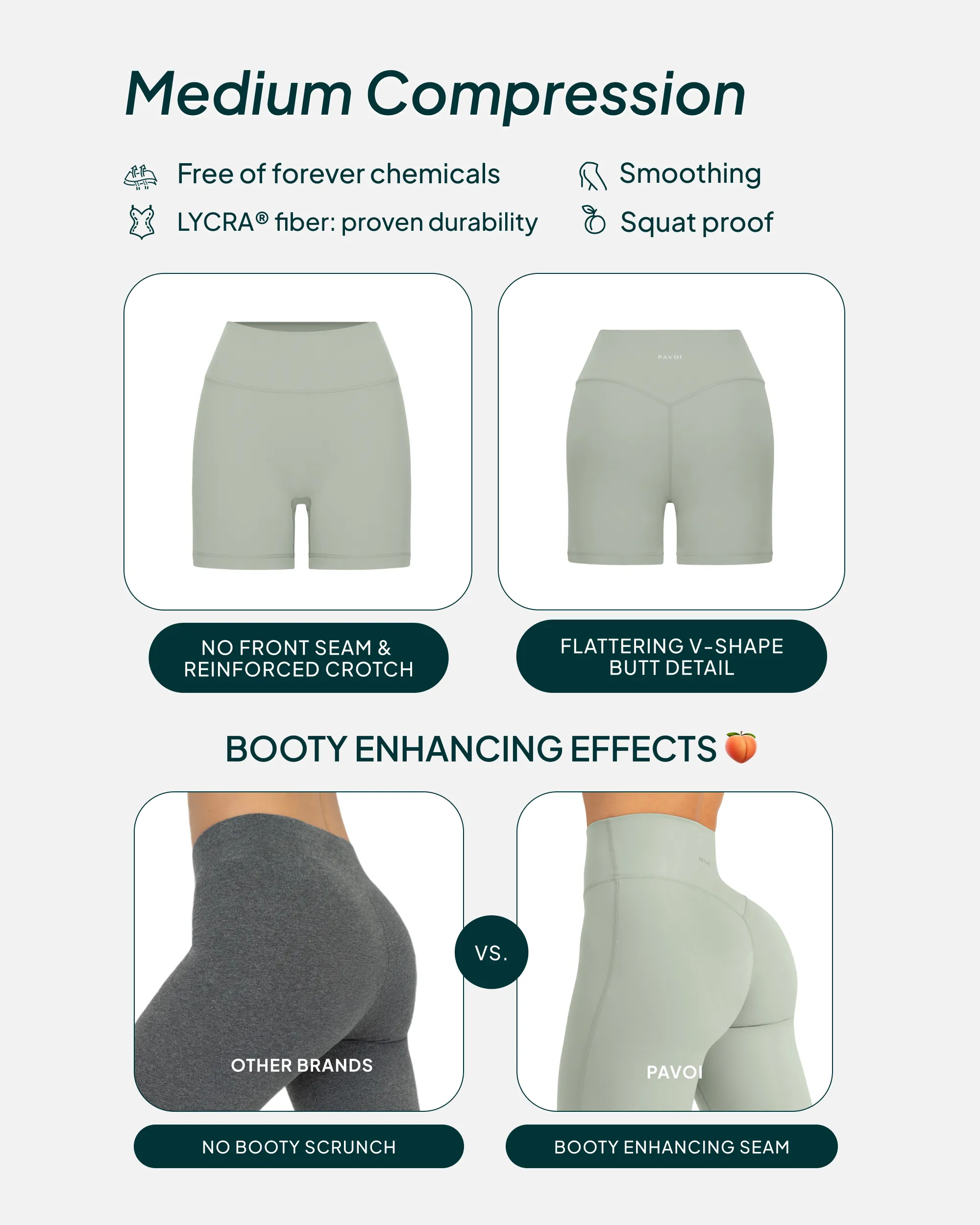 FlexFlow Butt Lifting High-Waisted 4" Seasonal Biker Shorts sold by PAVOI product image thumbnail 4