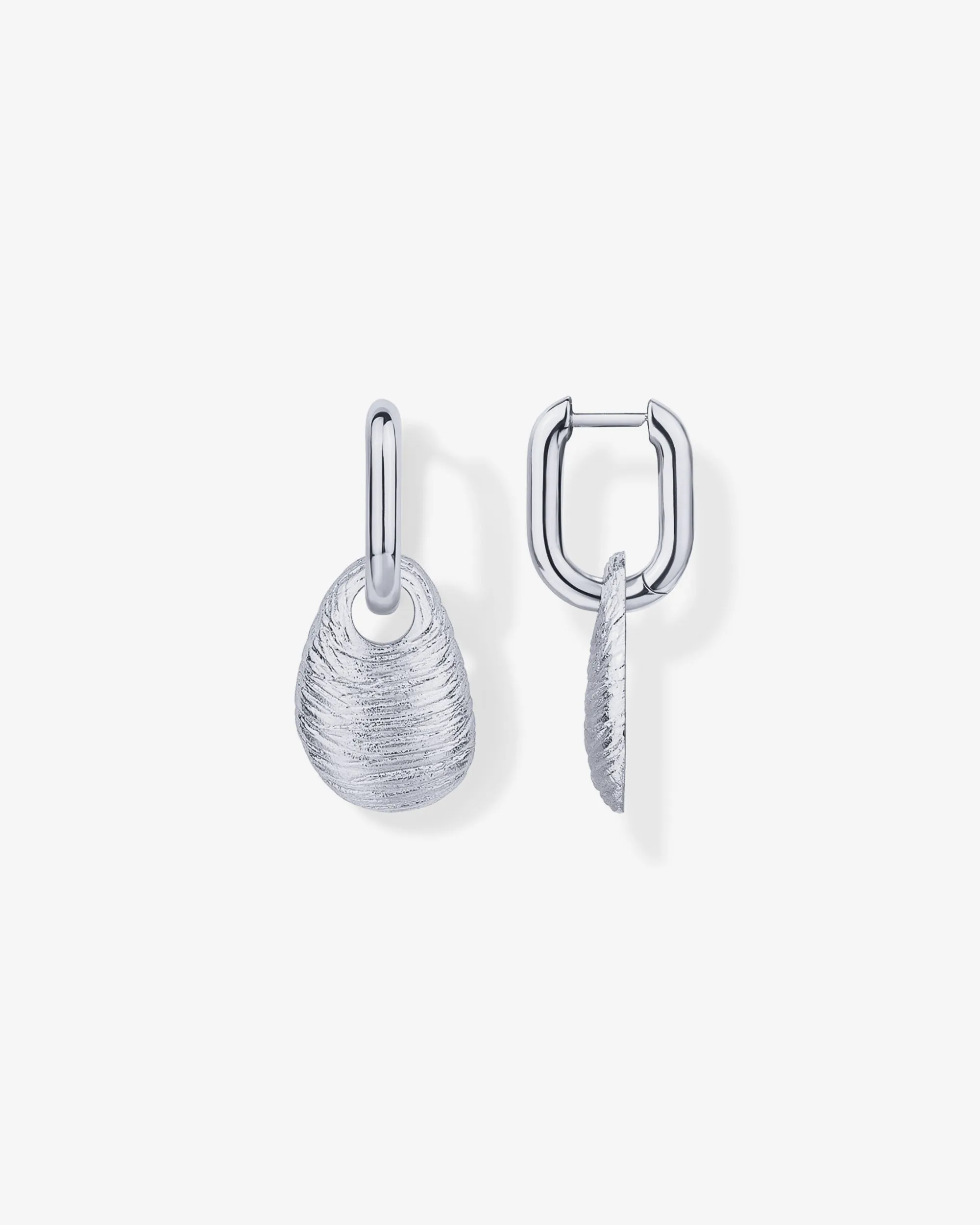 Convertible Seashell Huggie Earrings sold by PAVOI product image thumbnail 5