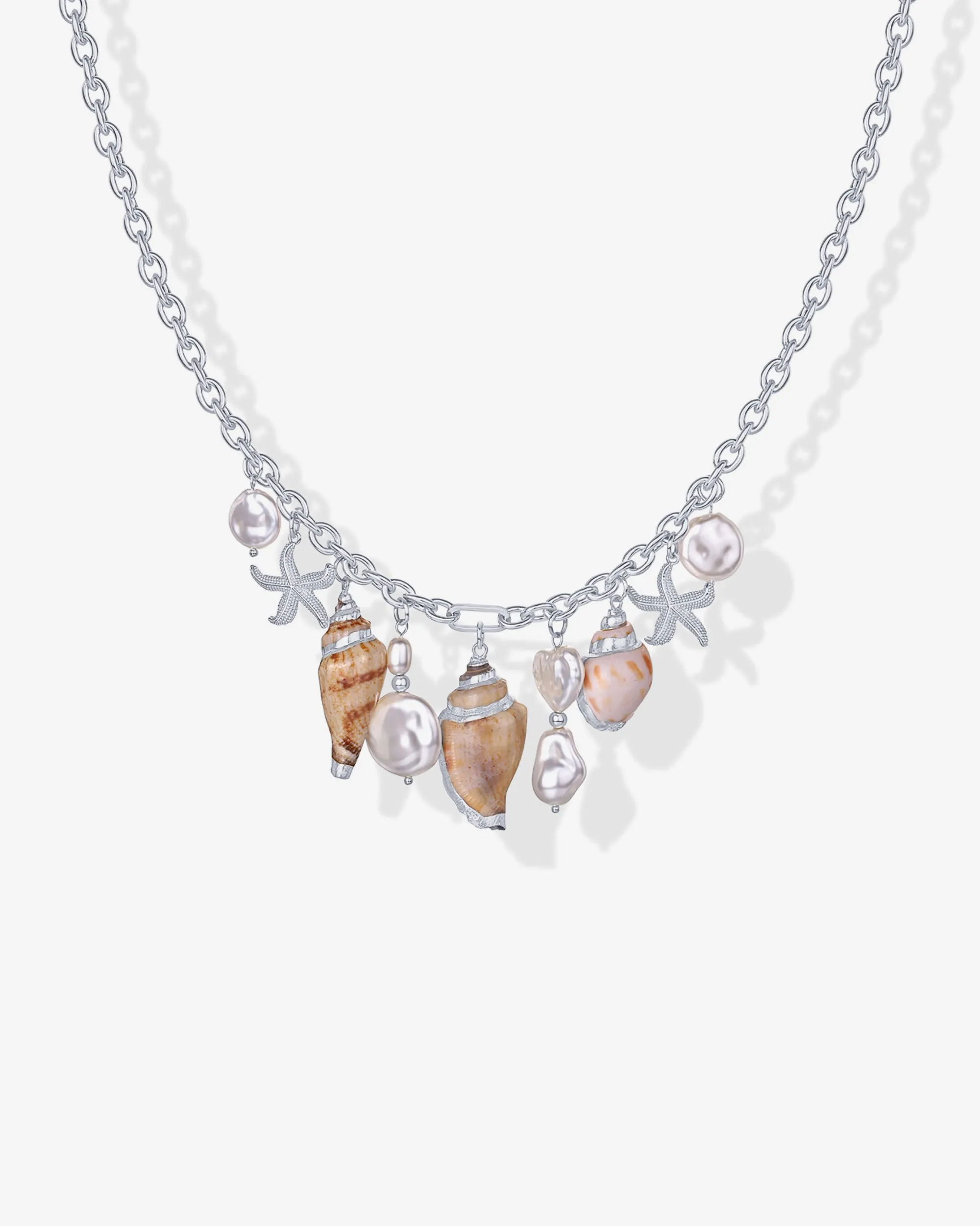 Chunky Beach Charm Necklace sold by PAVOI product image thumbnail 4