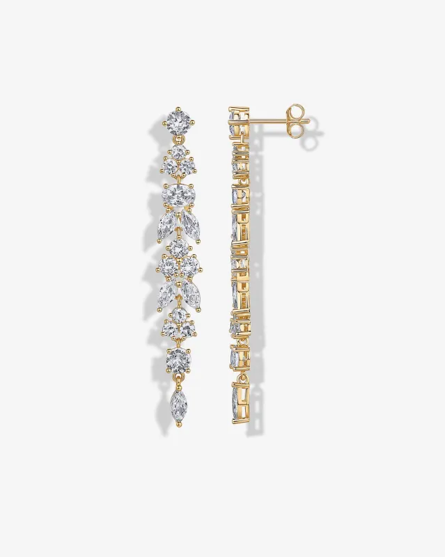 Dewdrop Linear Bridal Earrings sold by PAVOI