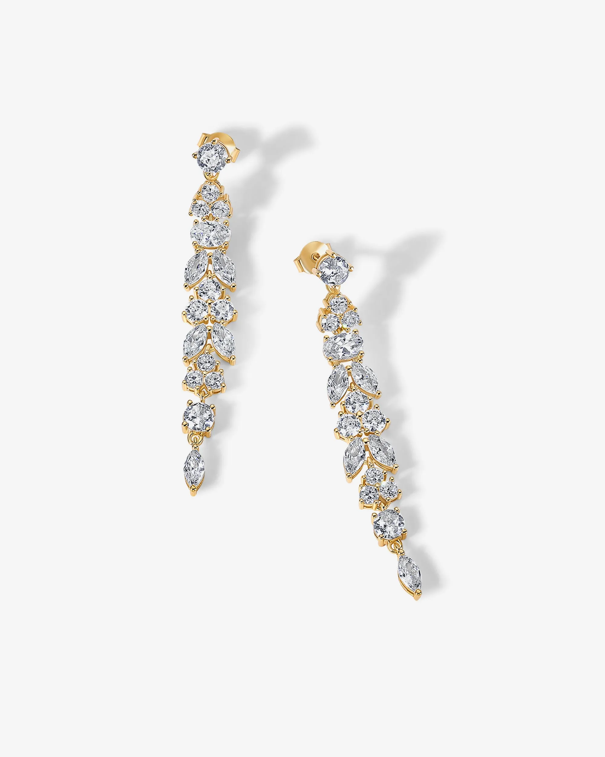 Dewdrop Linear Bridal Earrings sold by PAVOI product image thumbnail 3