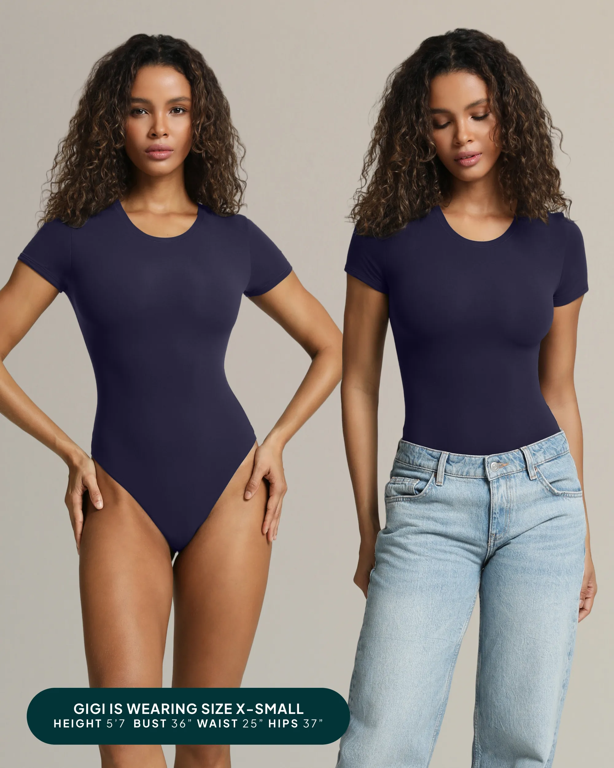 Everyday Essentials Short Sleeves Bodysuit sold by PAVOI product image thumbnail 4