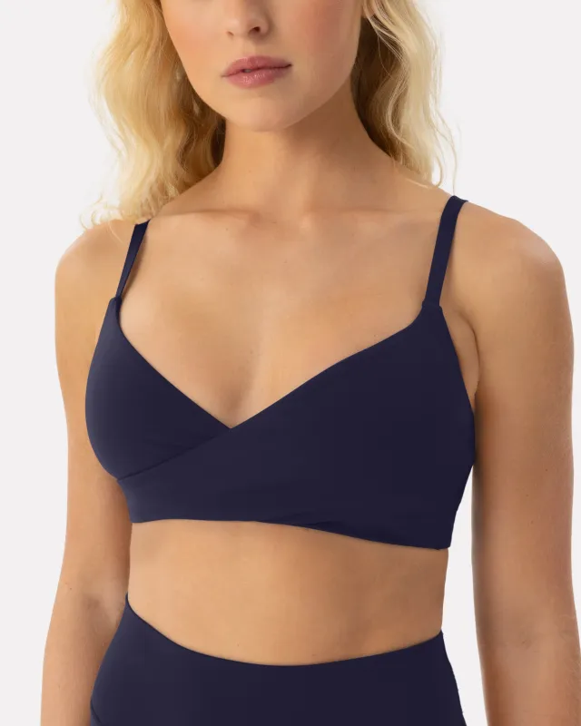 Athleisure Crossover Low-Support Sports Bra sold by PAVOI