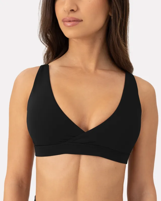 Athleisure Plunge Low-Support Sports Bra sold by PAVOI