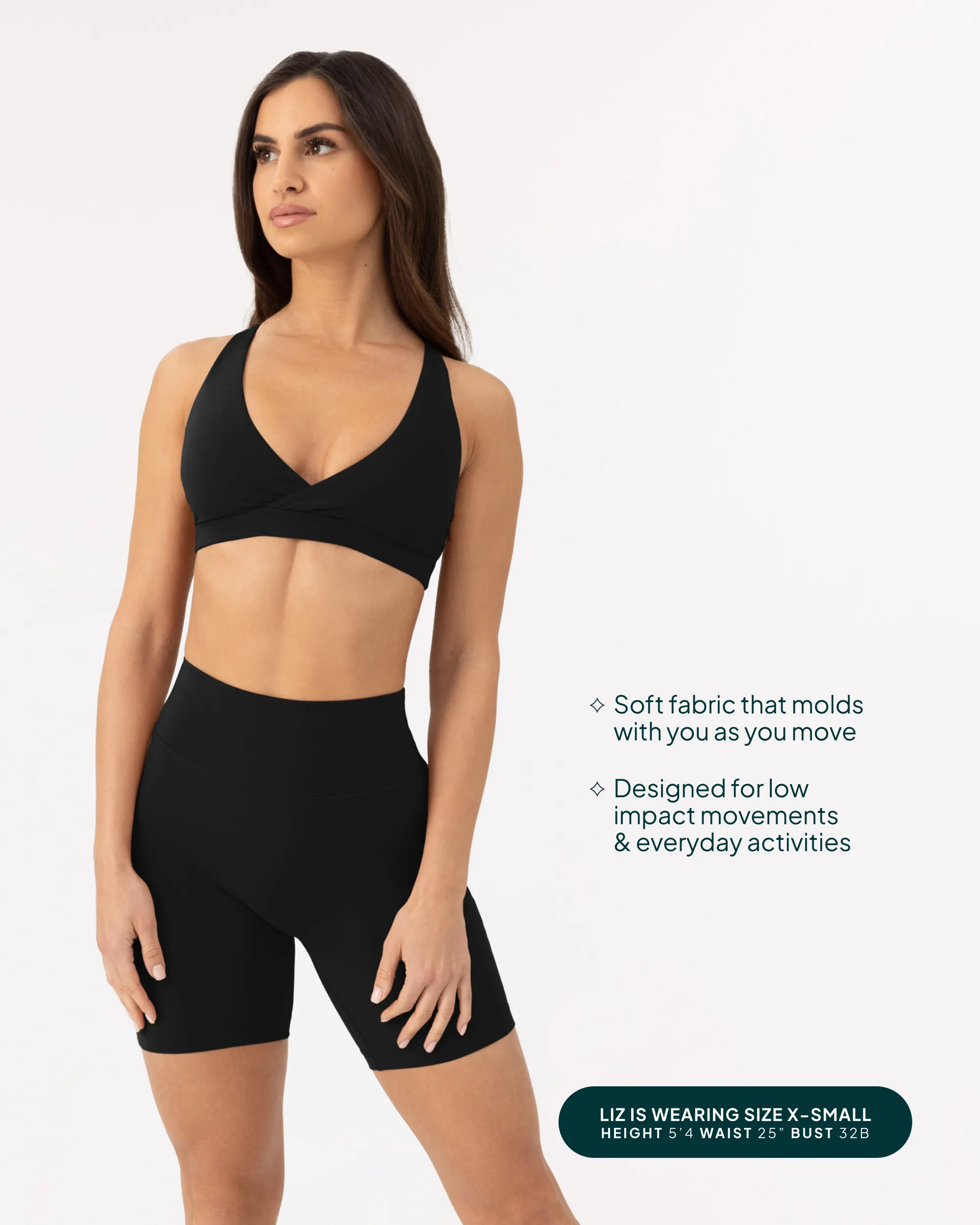 Athleisure Plunge Low-Support Sports Bra sold by PAVOI product image thumbnail 5
