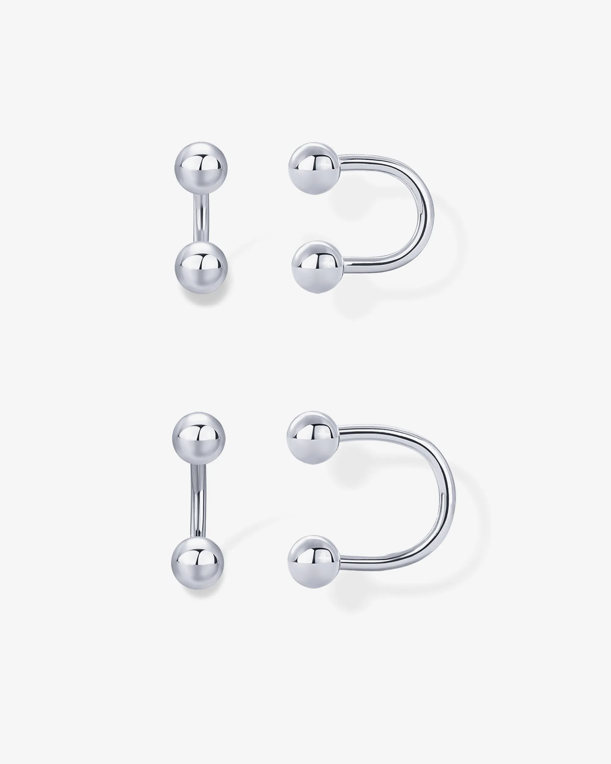 Ball Half Hoop Huggie sold by PAVOI product image thumbnail 5