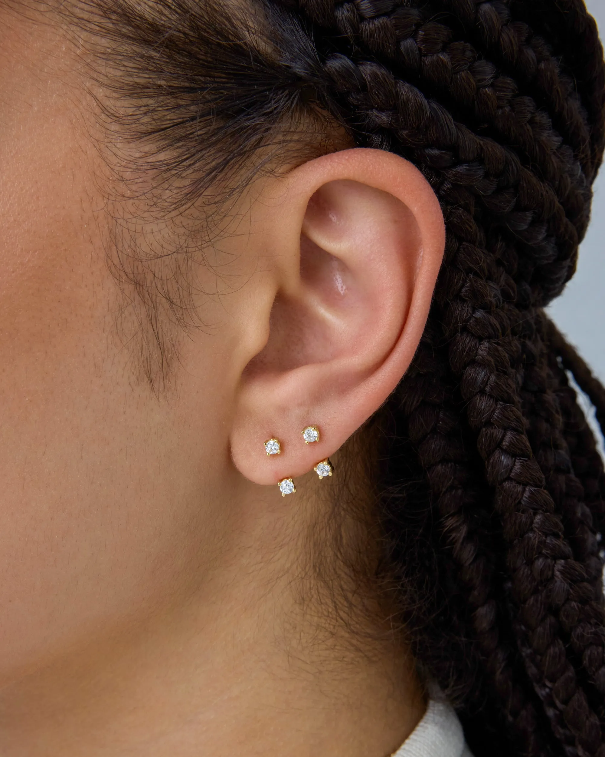 Sparkle Half Hoop Huggie sold by PAVOI product image thumbnail 2