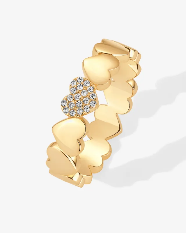 Heart Stackable Ring made by PAVOI