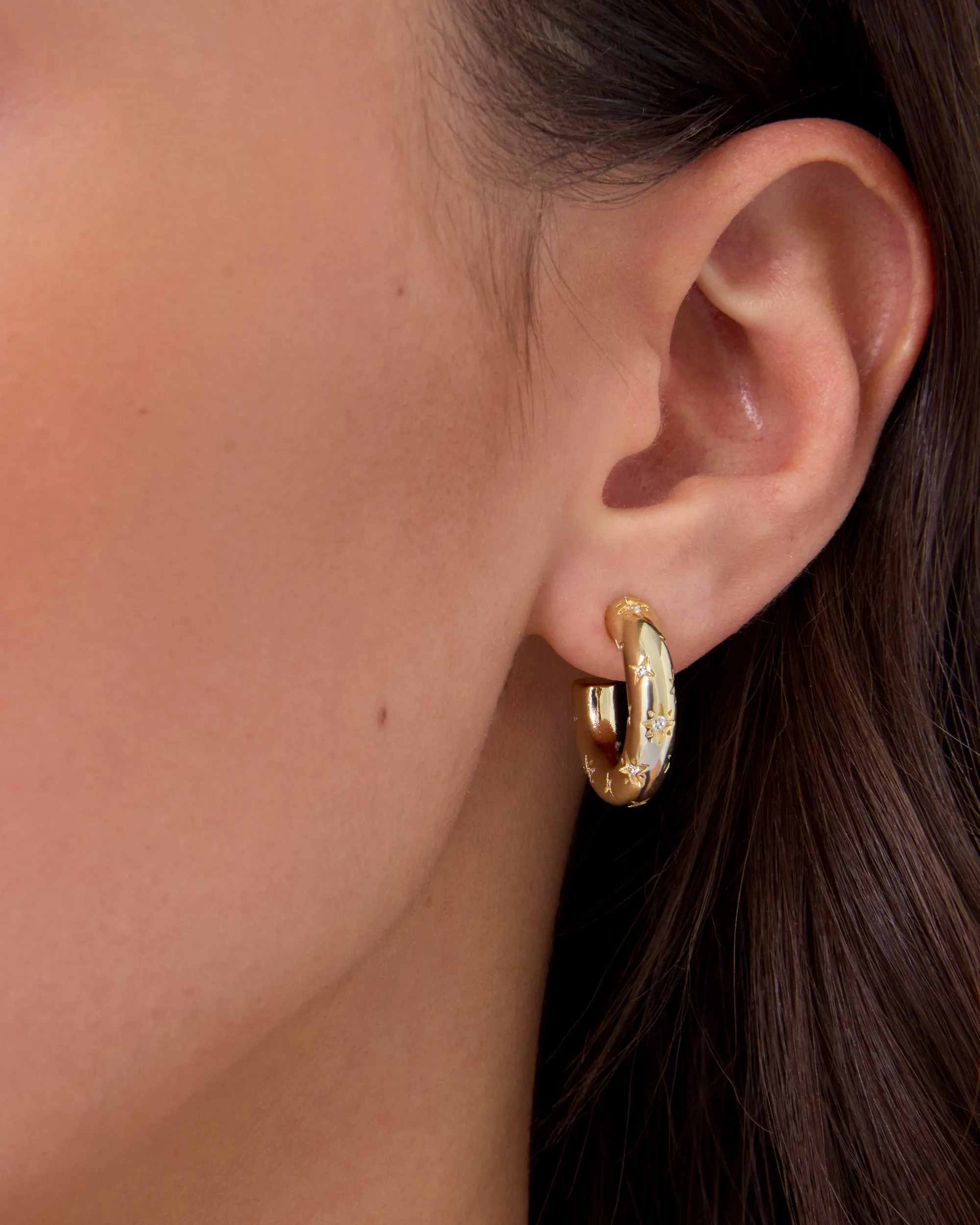 Starburst Hoop Earrings sold by PAVOI product image thumbnail 2