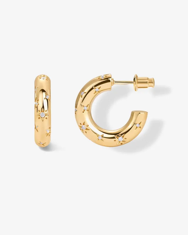 Starburst Hoop Earrings sold by PAVOI
