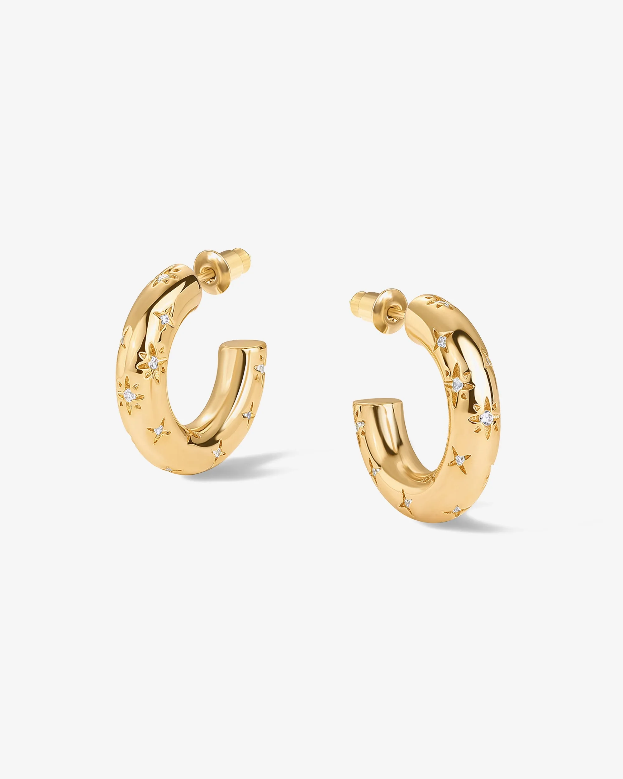 Starburst Hoop Earrings sold by PAVOI product image thumbnail 3