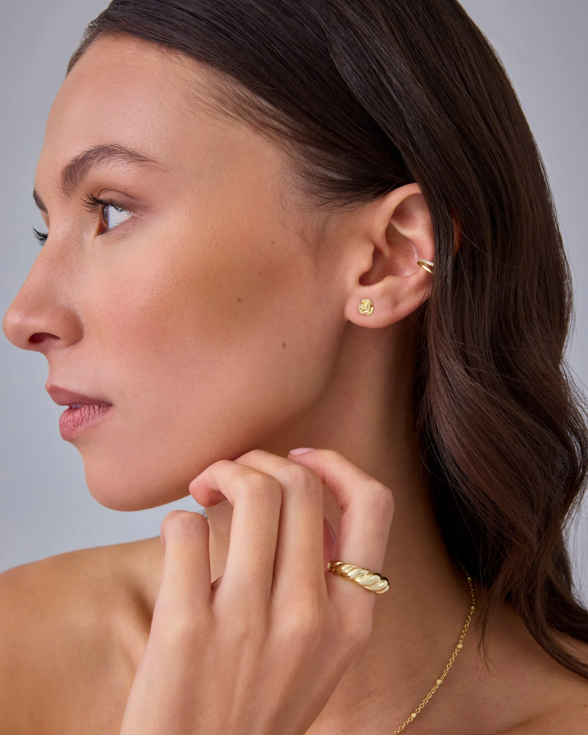 Rosette Studs sold by PAVOI product image thumbnail 4