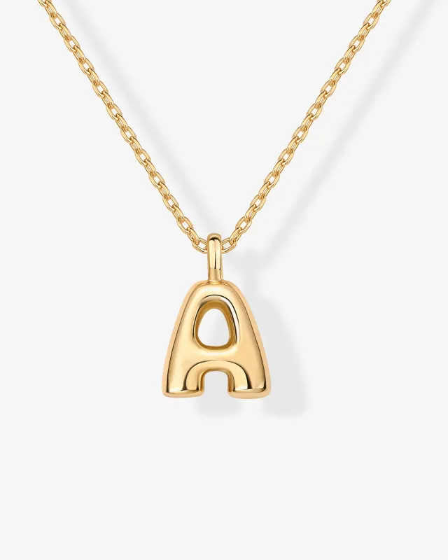 Bubble Initial Pendant sold by PAVOI