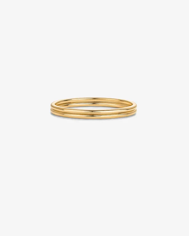 Waterproof Thin Stacking Ring made by PAVOI