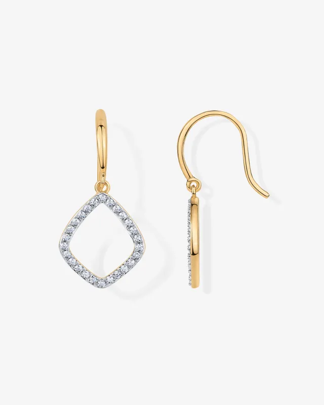 Teardrop Geometric Dangle Earrings sold by PAVOI