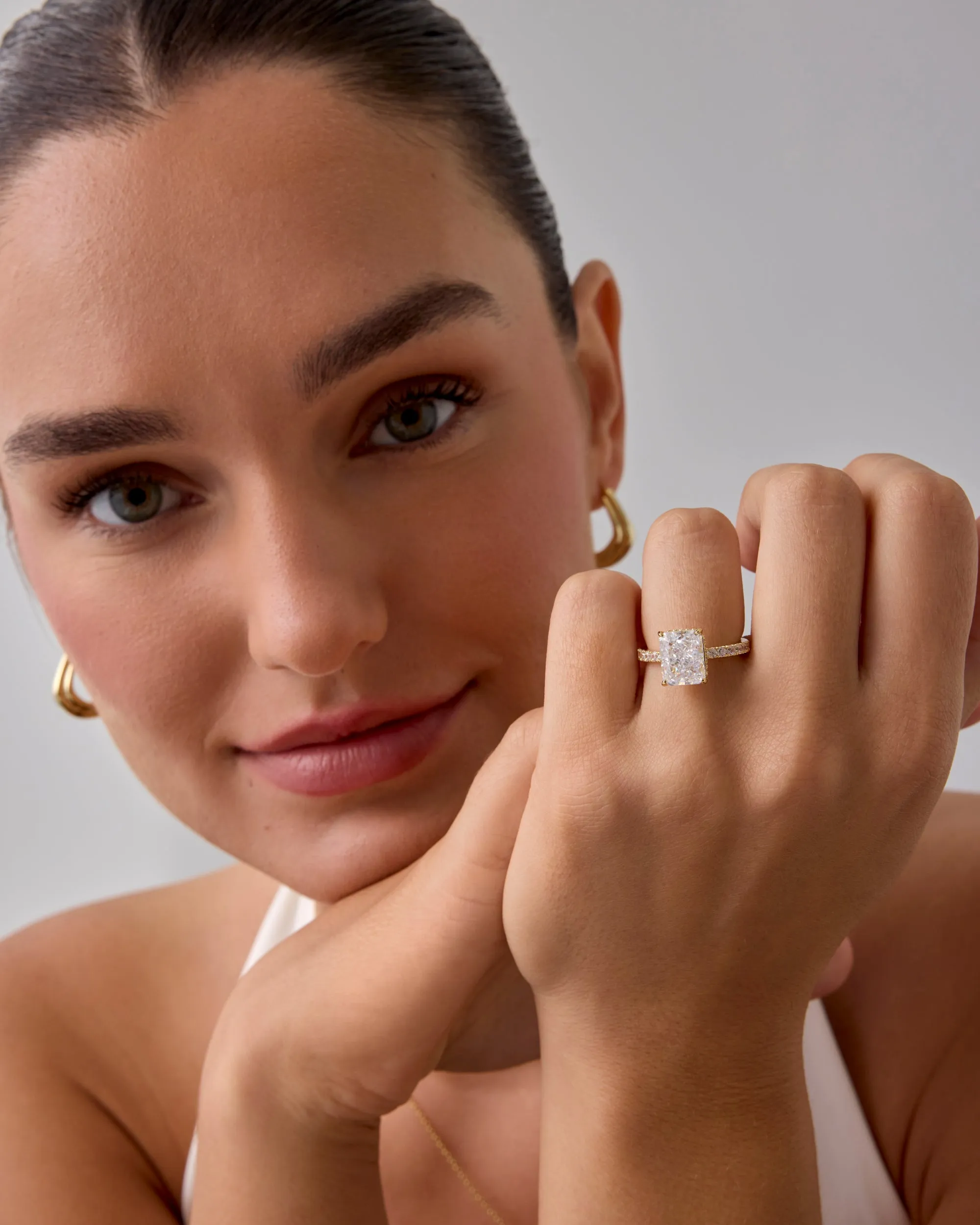 Say 'I Do' Radiant Cut Ring sold by PAVOI product image thumbnail 4