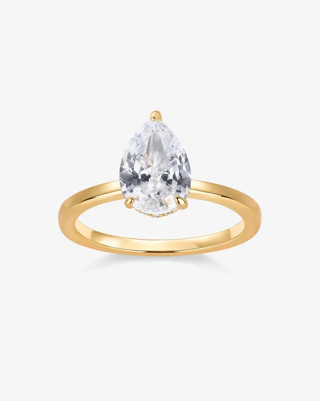 Perfect Pear Ring sold by PAVOI