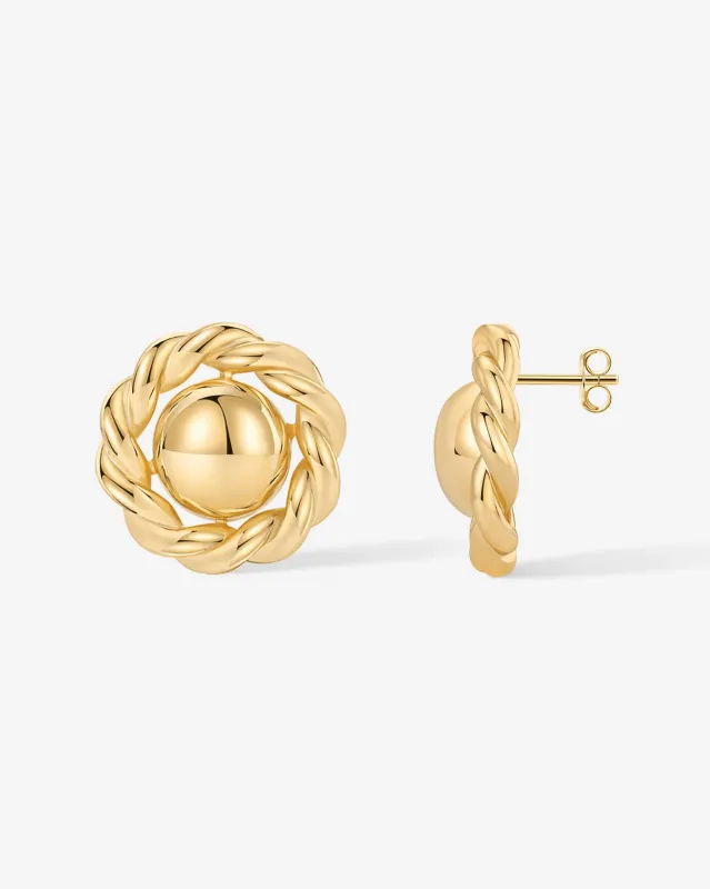 Retro Stud Earrings sold by PAVOI