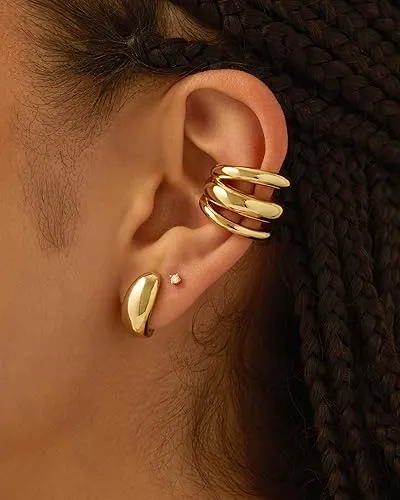 Triple Ring Ear Cuffs sold by PAVOI product image thumbnail 2