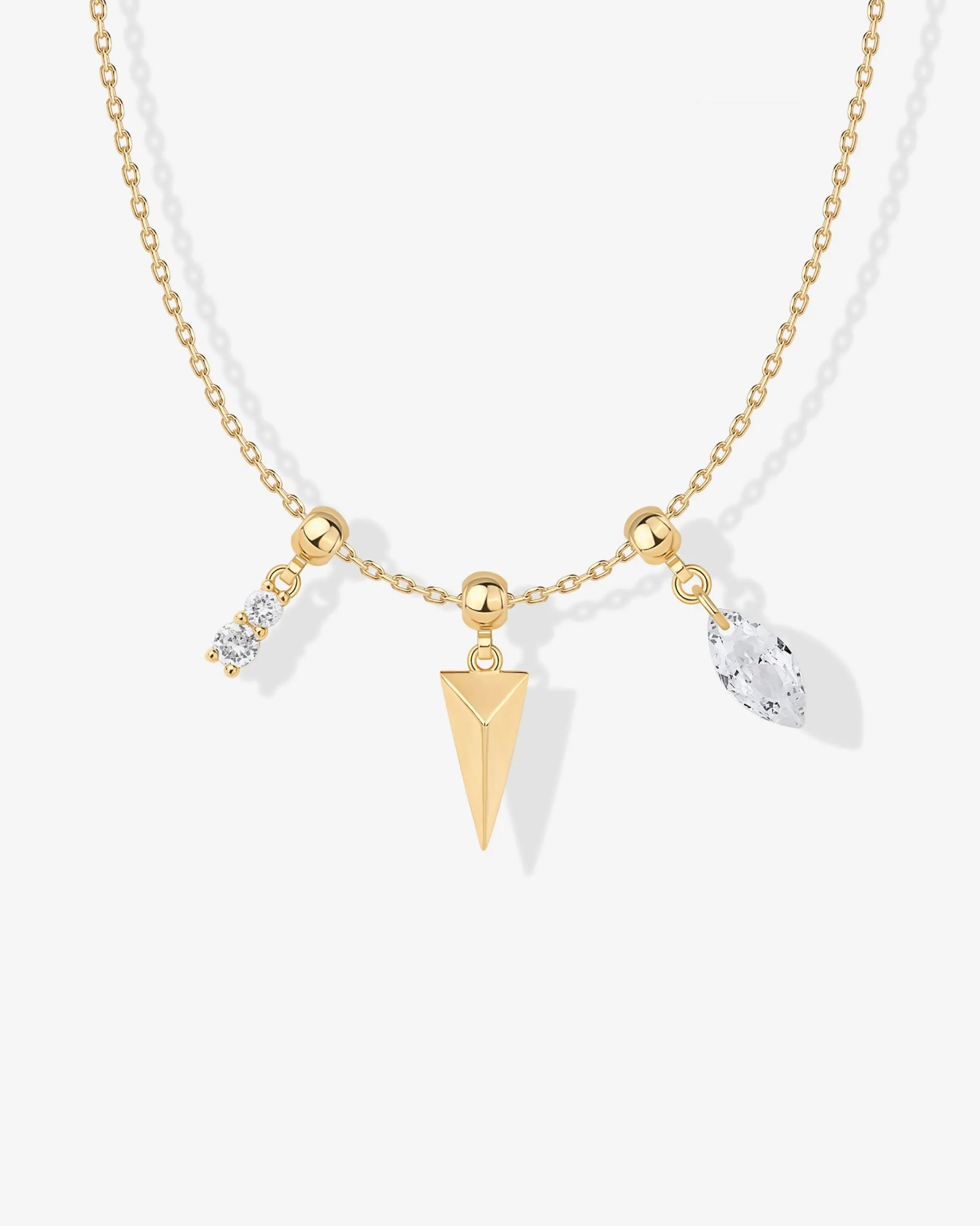 Whimsy Spike Charm Necklace sold by PAVOI