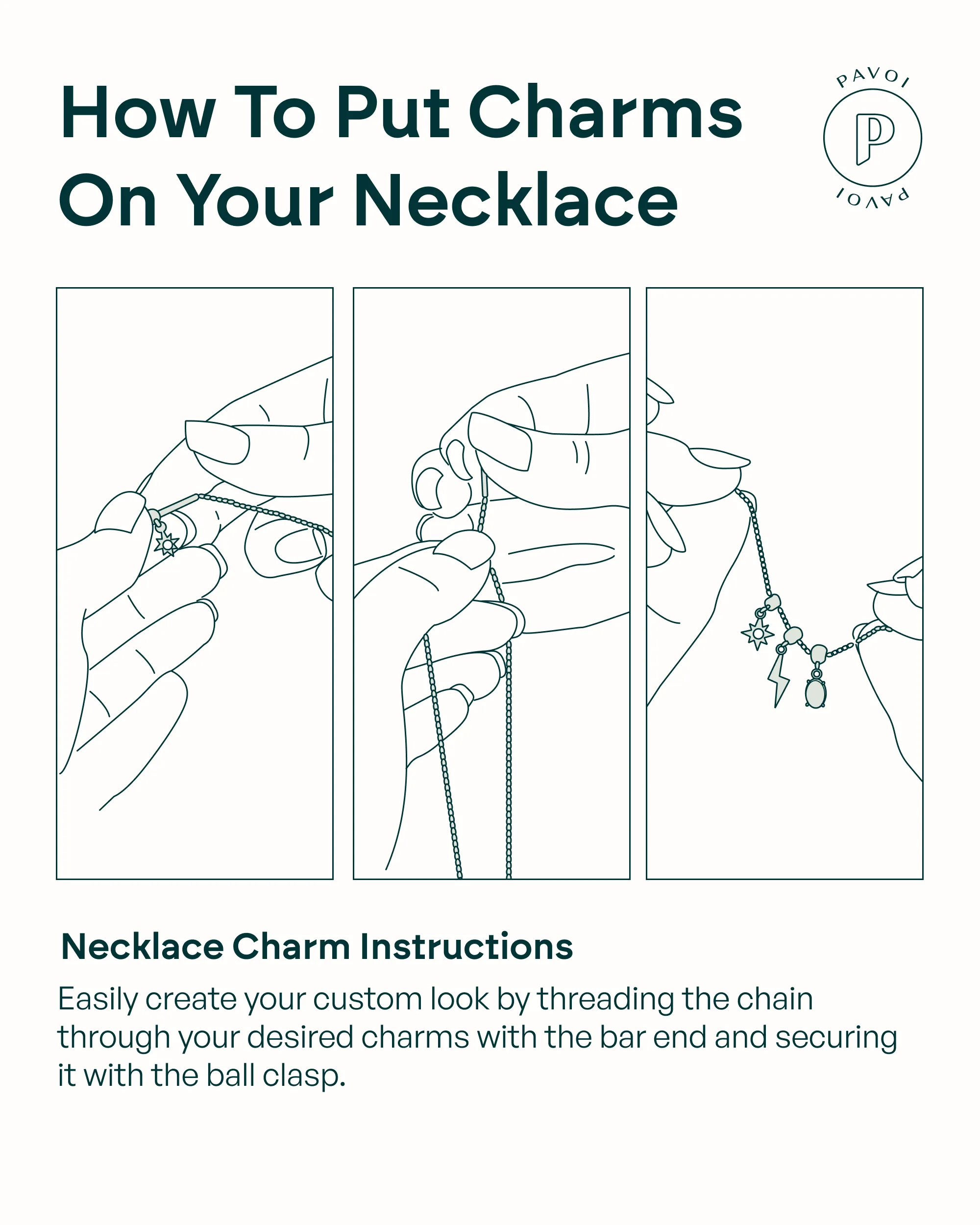 Whimsy Spike Charm Necklace sold by PAVOI product image thumbnail 5