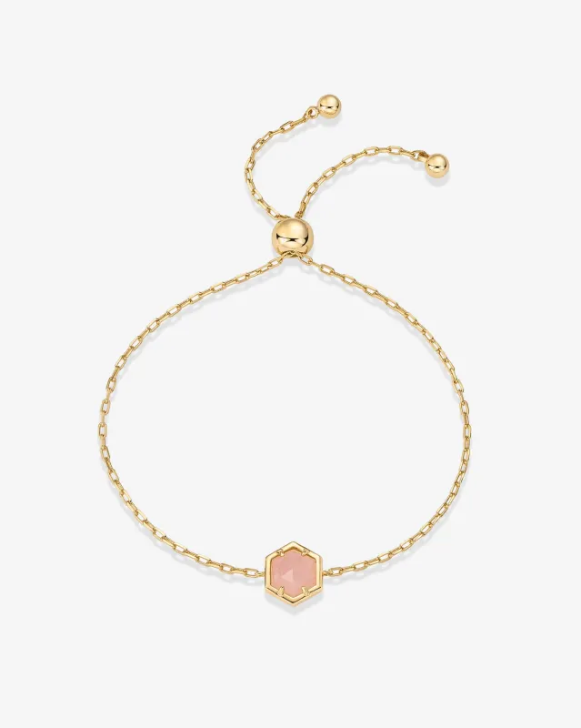 Gemstone Hexagon Bracelet made by PAVOI