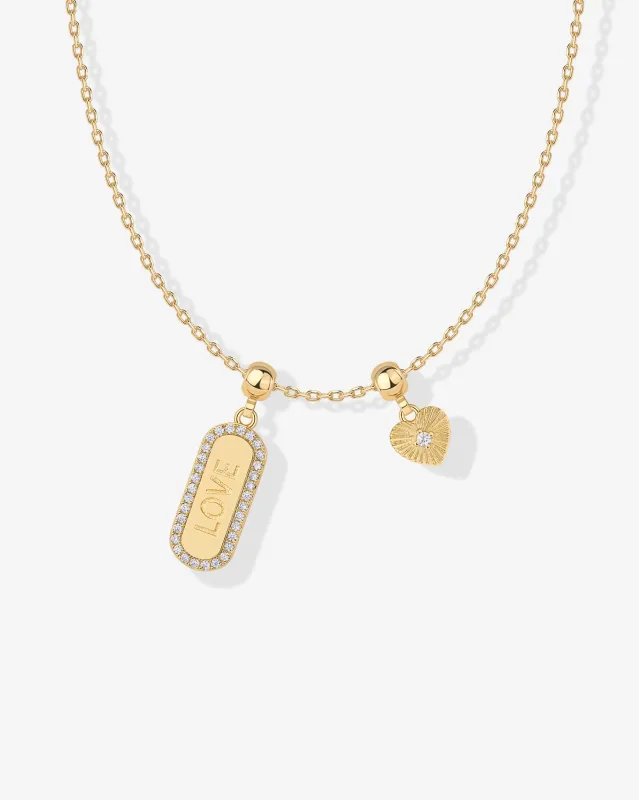 Love Mood Charm Necklace sold by PAVOI