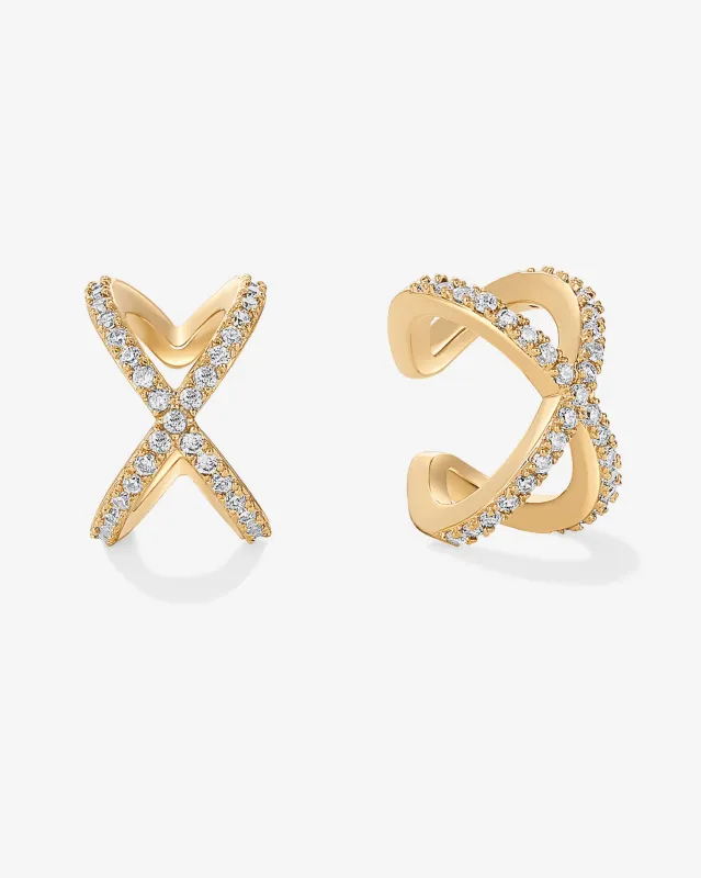 Criss Cross Ear Cuff made by PAVOI