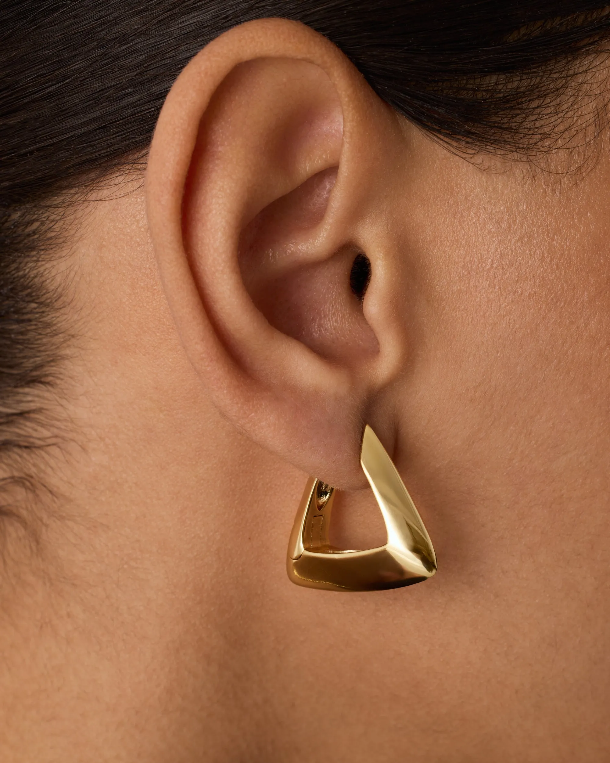 Triangle Geo Hoops sold by PAVOI product image thumbnail 2