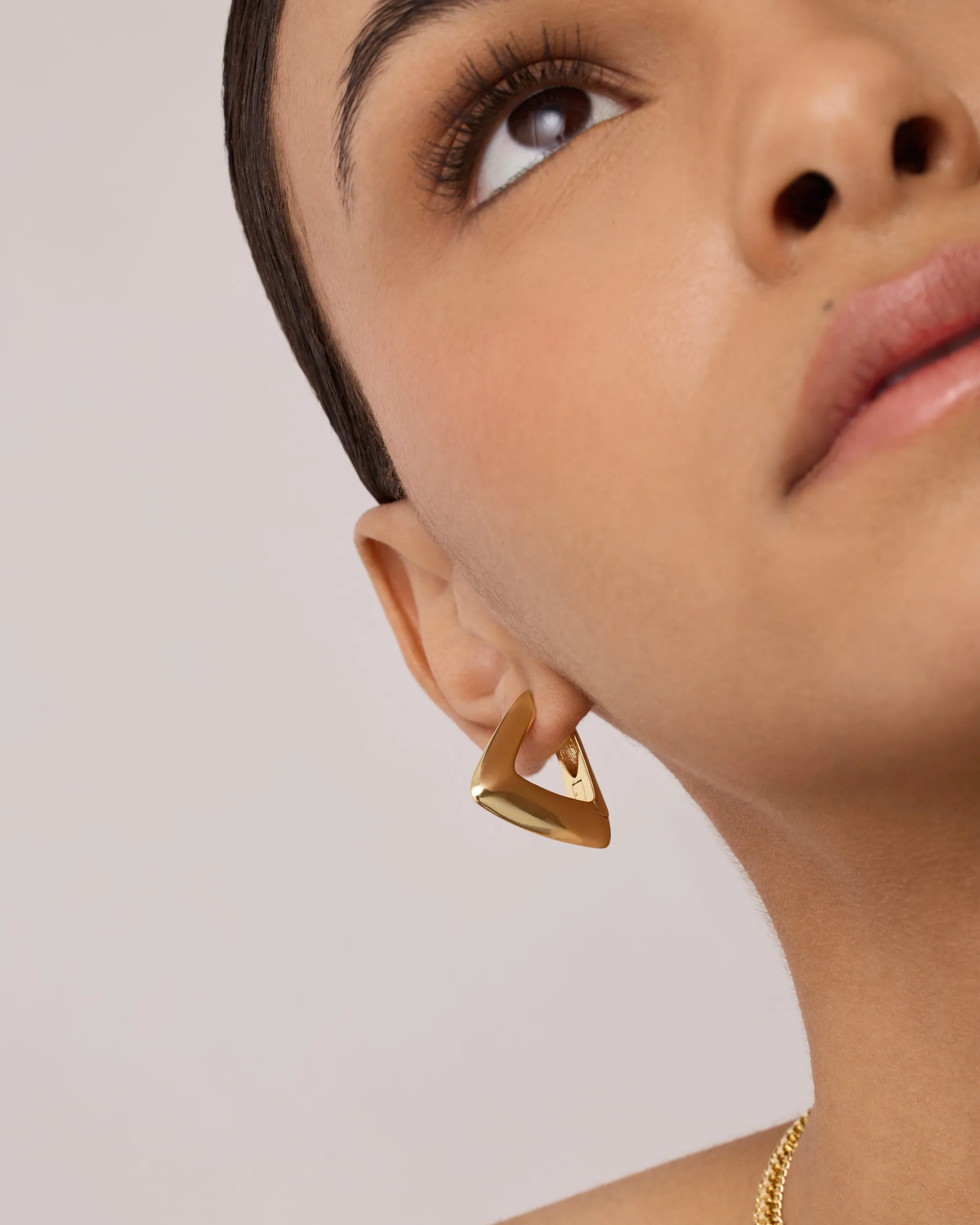 Triangle Geo Hoops sold by PAVOI product image thumbnail 5