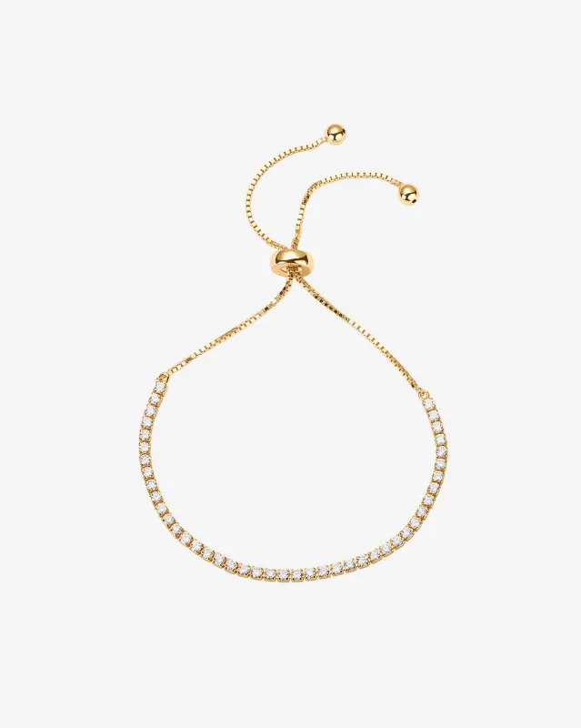 Adjustable Tennis Bracelet sold by PAVOI