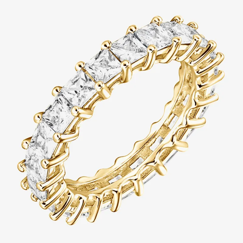 Princess Cut Eternity Band sold by PAVOI