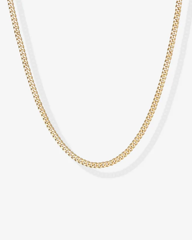 Vermeil Curb Chain Adjustable Necklace sold by PAVOI