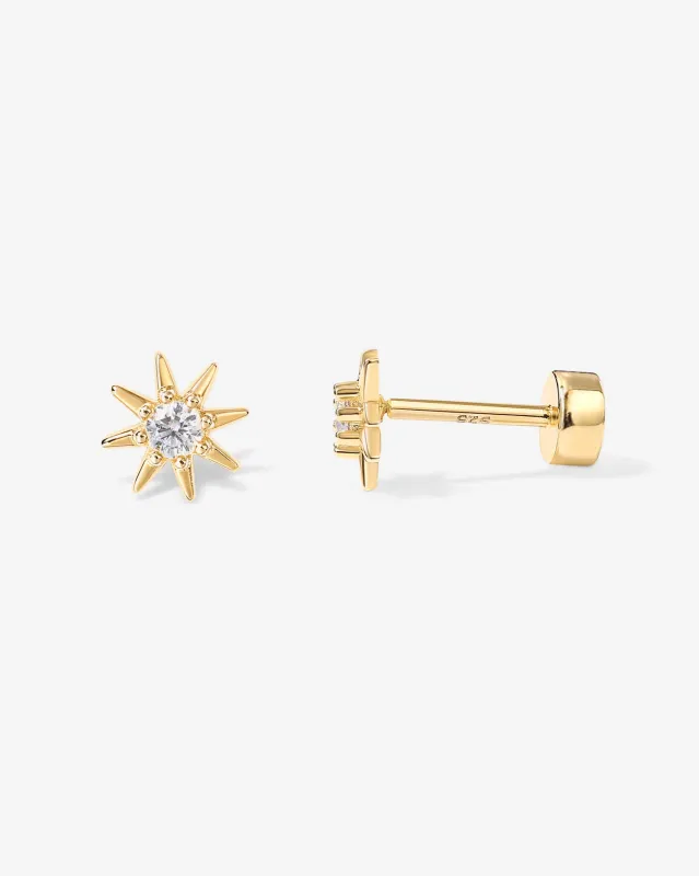 Tiny Star Screw Back Stud sold by PAVOI