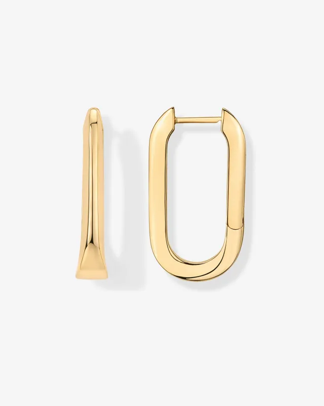 U-Shaped Link Hoop sold by PAVOI