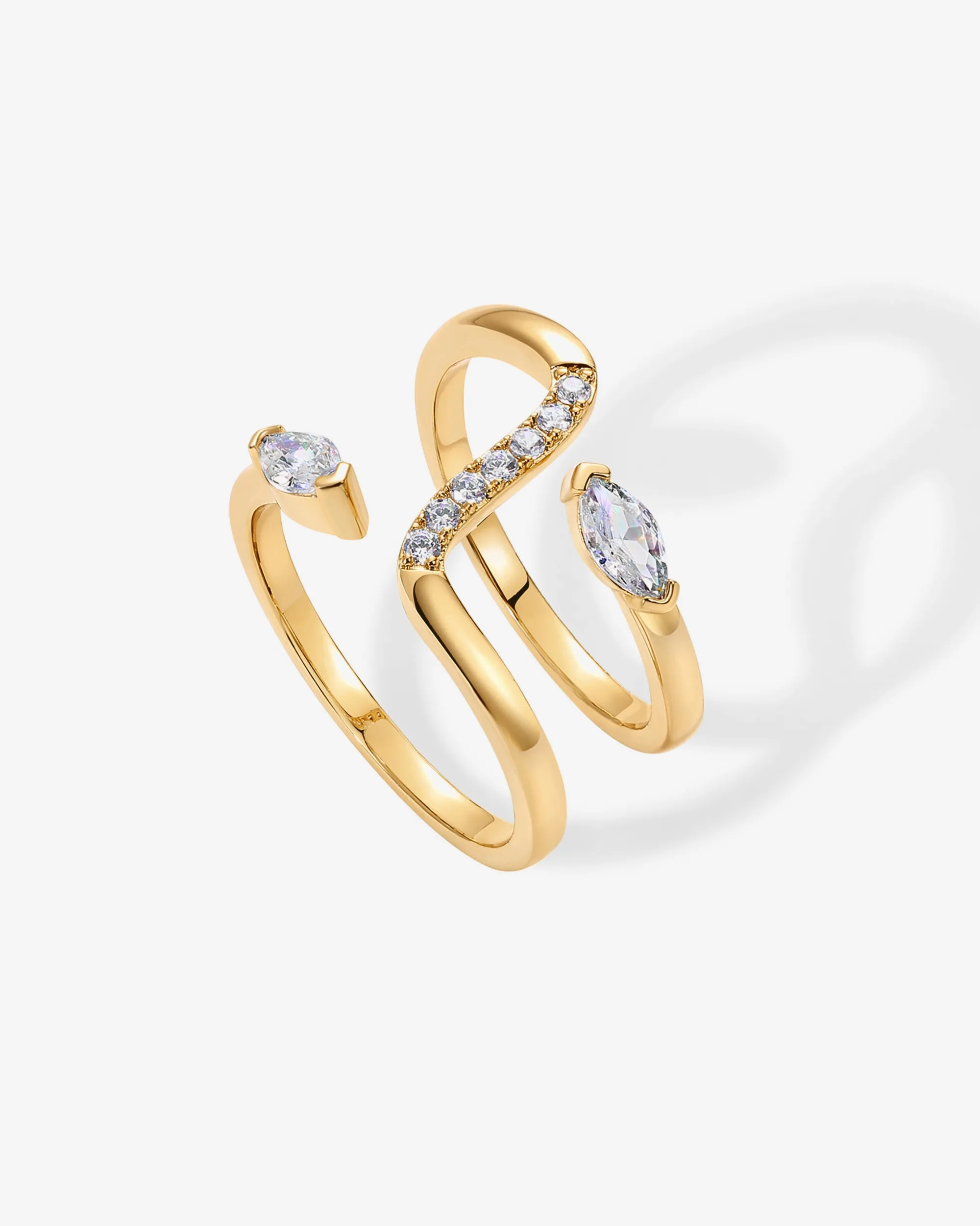 Uraeus Open Band Ring sold by PAVOI product image thumbnail 4